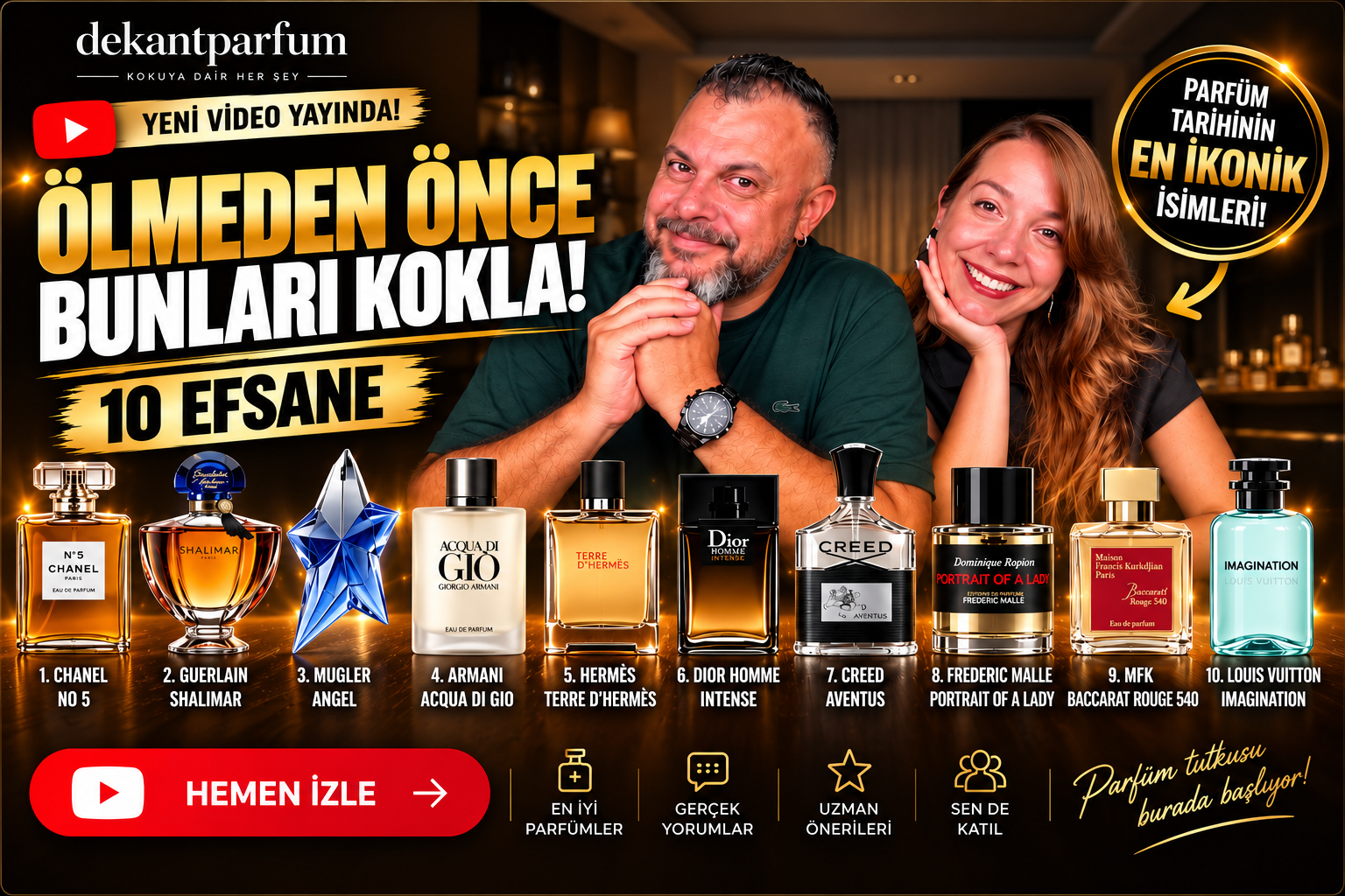 ÖLMEDEN ÖNCE KULLANMAN GEREKEN 10 PARFÜM!