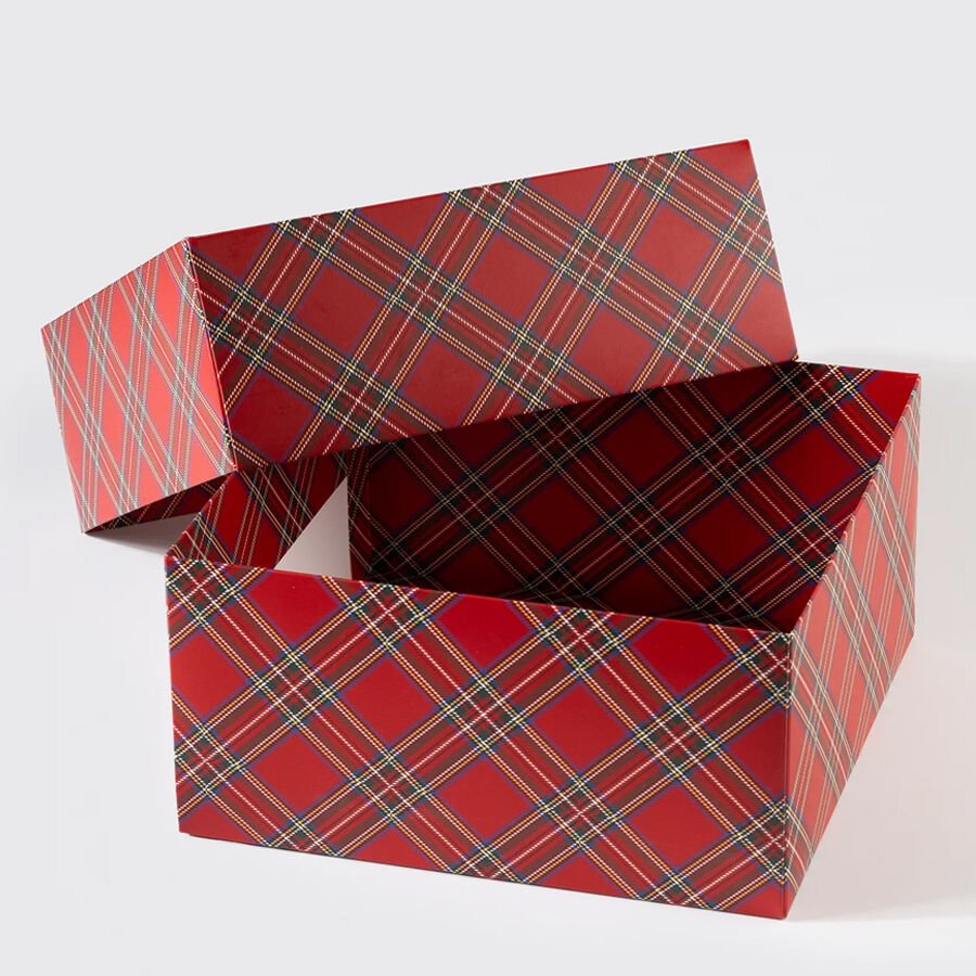 Ekose Detaylı Hediye Kutusu